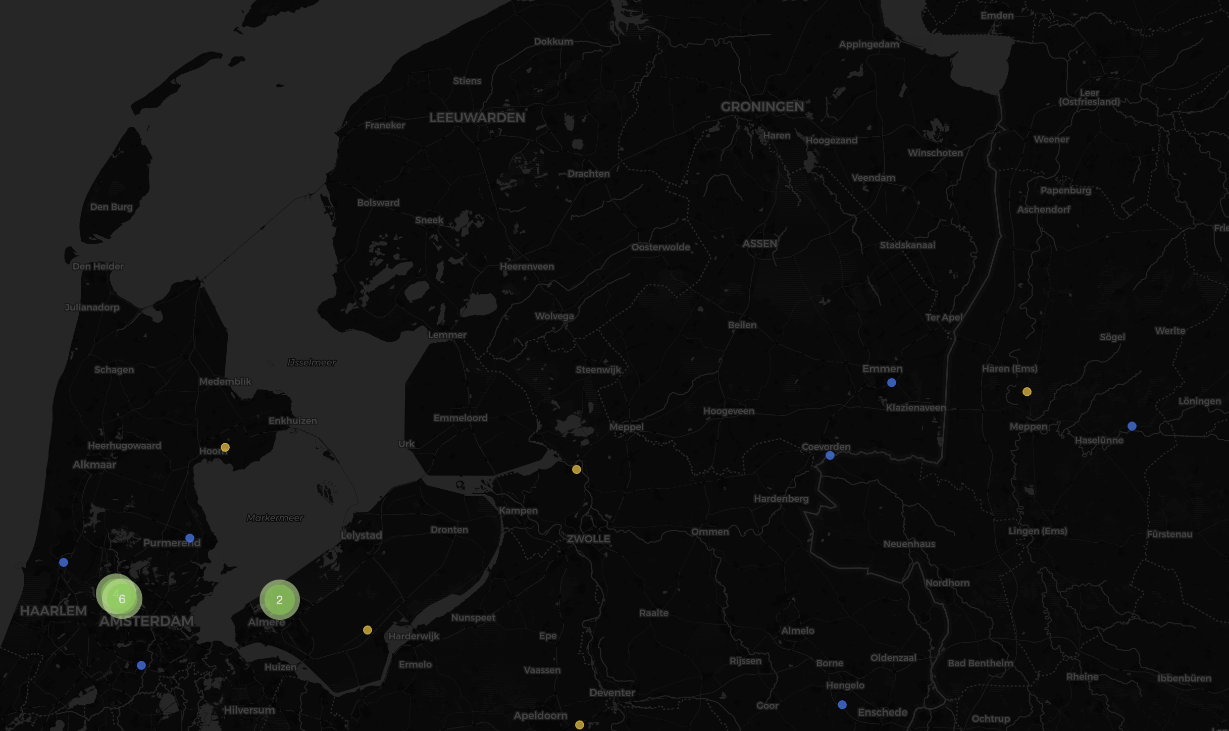 FleetWish location management showing address data import interface